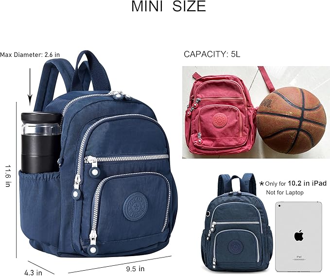 Mini Hiking Waterproof Backpack Purse for Women and Men,Travel Backpack 5L