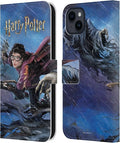 Head Case Designs Officially Licensed Harry Potter Quidditch 1 Prisoner of Azkaban II Leather Wallet Case Compatible with Apple iPhone 15 Plus