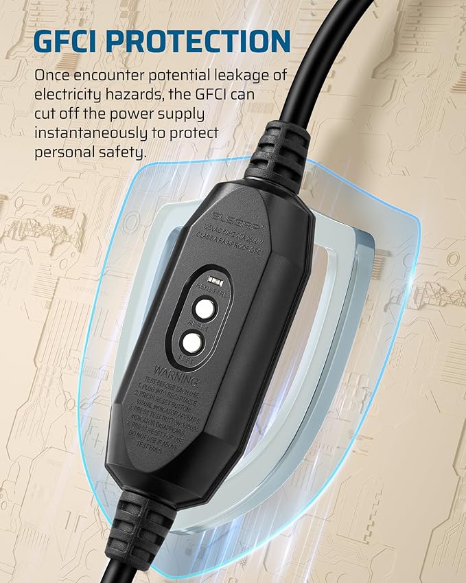 DEWENWILS 3 FT Automatic GFCI Extension Cord Outdoor, 12/3 Gauge Extension Cord for Multiple Appliances, Heavy Duty Power Cable with LED Lighted 3 Prong Plug, Black, UL Listed