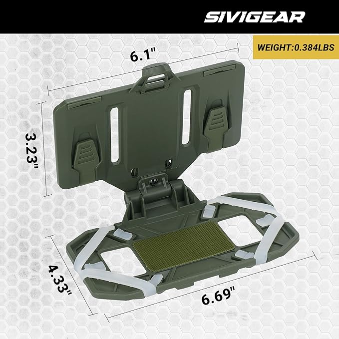 Tactical Molle Phone Holder for Plate Carrier Vest, Quick Release & Adjustable Phone Mount, Compatible with 4.7-6.7 inch Smart Phones, Durable Tactical Accessories for Outdoor Enthusiasts