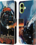 Head Case Designs Officially Licensed Harry Potter Hogwarts Express Prisoner of Azkaban II Leather Wallet Case Compatible with Apple iPhone 17