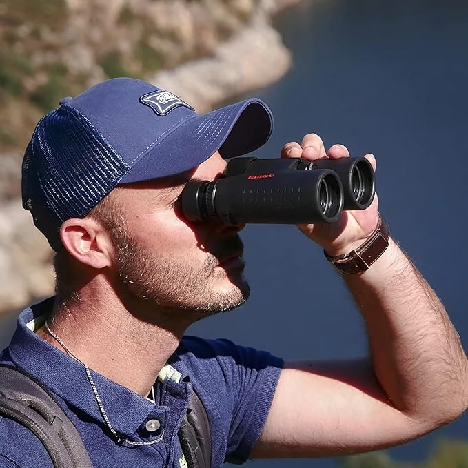 Tasco ES10X42 Essentials Binoculars, 10x42mm, Roof Prism Mc, Black