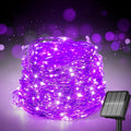 Selarlyt Solar String Lights for Outside, 72Ft 200 LED Solar Fairy Lights with 8 Modes, Solar Powered Fairy Lights Waterproof for Waterproof for Christmas Tree Garden Party Wedding Decor.（Purple）