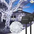 Solar String Lights Outdoor, 2 Pack Total 80 FT 200 LED Solar Powered String Lights with 8 Lighting Modes, Waterproof Patio Lights, Outdoor Solar Lights for Outside Tree Balcony Gazebo, Pure White