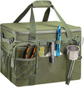 FUNANASUN 40L Tactical Camping Storage Bag with Customizable Compartments & MOLLE System for Camping, Hiking, and Vehicle Organization