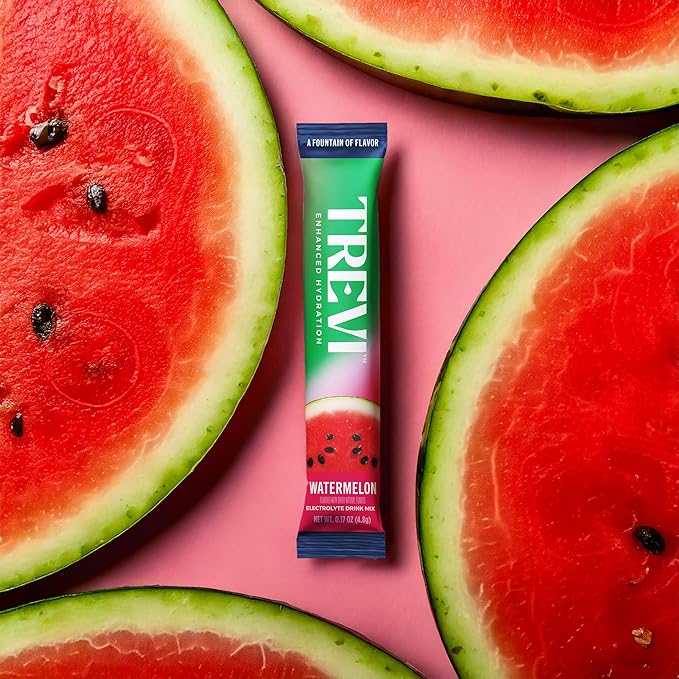 TREVI™ Everyday Sugar Free Electrolytes - Essential Drink Mix Hydration Powder Packets - 28 Count - Watermelon
