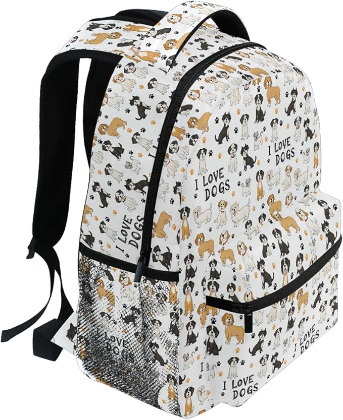 Wamika Bernese Mountain Dog Kids Backpack Cute Puppy Paw School Backpacks Boys Girls Preschool Book Bag