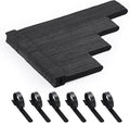 150PCS Cable Ties, 4+6+8+10 inch Cable Ties for Cable Management, Adjustable Fastening, Multi-Purpose Reusable Hook and Loop for Home, Office and Garage，Black