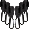 6 Pack Baby Stroller Hooks for Hanging Diaper Bags Pram Clips for Bags Multipurpose Hooks for Grocery Shopping Backpack Stroller Accessories Pram Buggy Clips Straps Hook
