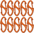 Small Carabiner Clips 1.6 inch(41mm) Metal Double Sided Spring Gate Snap Hooks Keychain Clasp Accessories