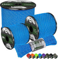 X XBEN Paracord Reflective 1000lb, 50/100/200/500/1000ft 4mm, 13 Strand Parachute Spool Cord, Heavy Duty Paracord Rope for Camping, Fishing, Hiking, Hunting, DIY Crafts, Blue