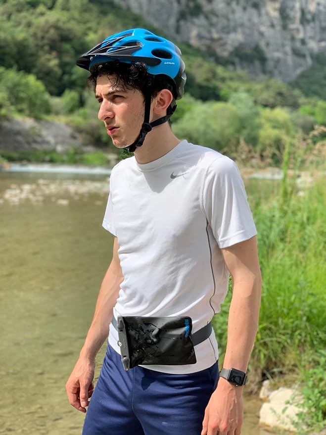 Aquapac Multi-Purpose Belt & Carrycord Waterproof Case, 5" by 7", 13 by 18cm, For Maps, Phones, Documents, Waterproof to 10m / 30ft, Belt & Lanyard Included