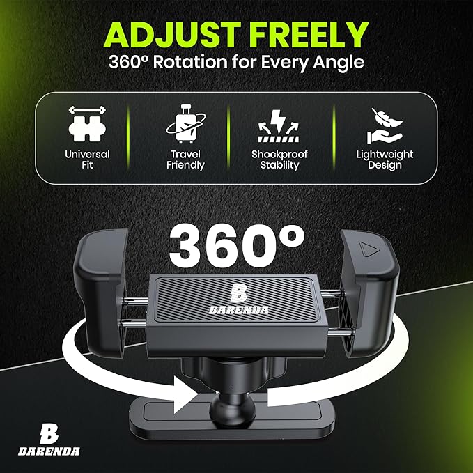 Magnetic Phone Holder for Gym with N52 Magnet and Secure Clip, Strong Magnetic Phone Mount for All Phones, Attaches to Metal Surfaces, Portable Gym Accessories for Men & Women, Secure Grip