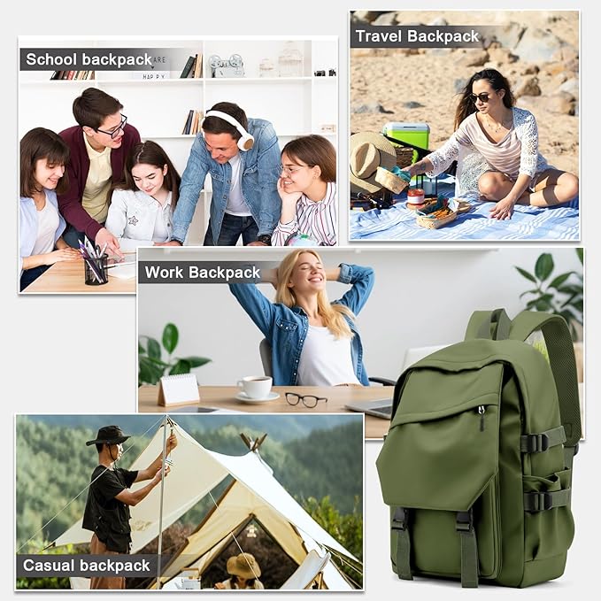 coowoz Lightweight School Backpack College Laptop Backpack for Men Women Travel bag High Middle School Bag Bookbag for Boy Girls