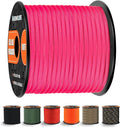 WEREWOLVES 650lb Paracord/Parachute Cord - 9 Strand Paracord Rope - 100', 200' Spools of Parachute Cord, Type III Paracord for Camping, Survival