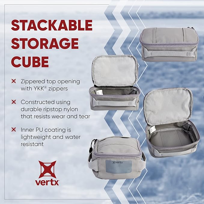 Vertx VTAC Stackable Storage Cube, Car Tactical Gear Carry Bag Organizer, Ammo, Mag, EDC Storage Travel Carrying Containers