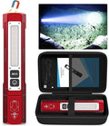 Banral Rechargeable Flashlights High Lumens - Super Bright Small Pocket Magnetic Flashlight, 8 Modes LED Tactical Flash Light, Dual Button Powerful Flashlight for Camping (1, Red)