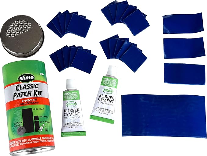 Slime 20189 Tire Repair Kit, Rubber Patches, Classic, 27 Pieces