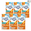 Crystal Light On The Go Peach Mango With Caffeine Drink Mix, 10-Packet Box, 0.7 OZ (Pack of 6)