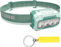 Nitecore HA23 UHE 600 Lumen MCT Outdoor Headlamp Multiple Color Temperatures Lightweight AAA Headlight Tag (Green)