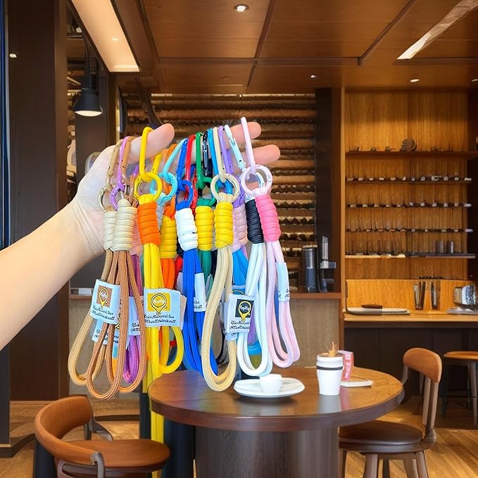 Carabiner Clip 48Pcs Purple Metal Key Ring Clip Circle Keychain Rings Bulk Spring O Ring Round Cute Carabiner Spring Snap Hook Key Chain Clips for DIY Keychain Bag Charm Handbag Purse Dog