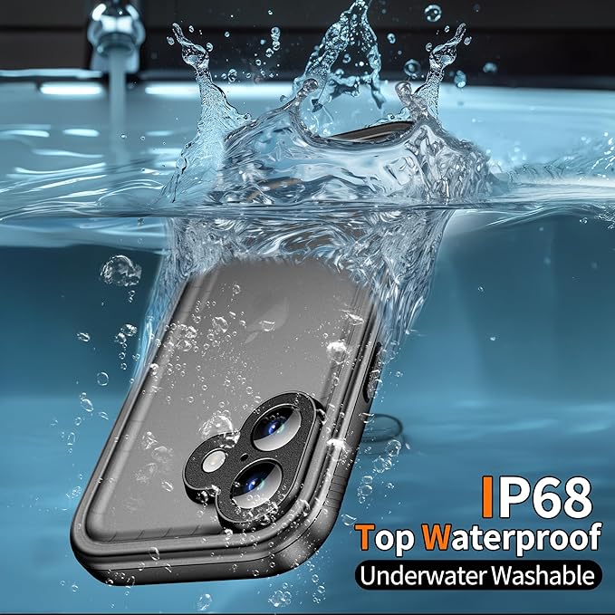 Cozycase TOP Waterproof Case for iPhone 17 - Military Heavy Duty 360 Shockproof Full Body with Screen Camera Protector Double IP68 Water Dust Drop Proof Hard Rugged Tough Bumper Front Back Slim Cover
