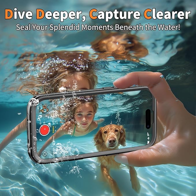Cozycase TOP Waterproof Case for iPhone Air - Military Heavy Duty 360 Shockproof Full Body with Screen Camera Protector Double IP68 Water Dust Drop Proof Hard Rugged Tough Front Back Slim Cover