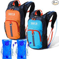 Shinylin 2 Pcs Kids Hydration Backpack with 1.5L Water Bladder Lightweight Kids Hiking Backpack Water Rucksack for Boys Girls Climbing Running