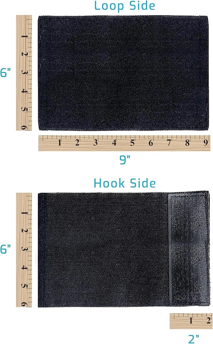 Extender Strap - Multipurpose Elastic Hook and Loop Extension for Ice Packs, Ice Belts, Back/Knee/Ankle Braces, Vests, Wraps, and Belts - Made in USA (6 x 9 Inches)