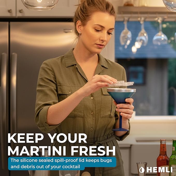 Martini Glass, Stainless Steel Insulated Martini Tumbler, Cocktail Cup