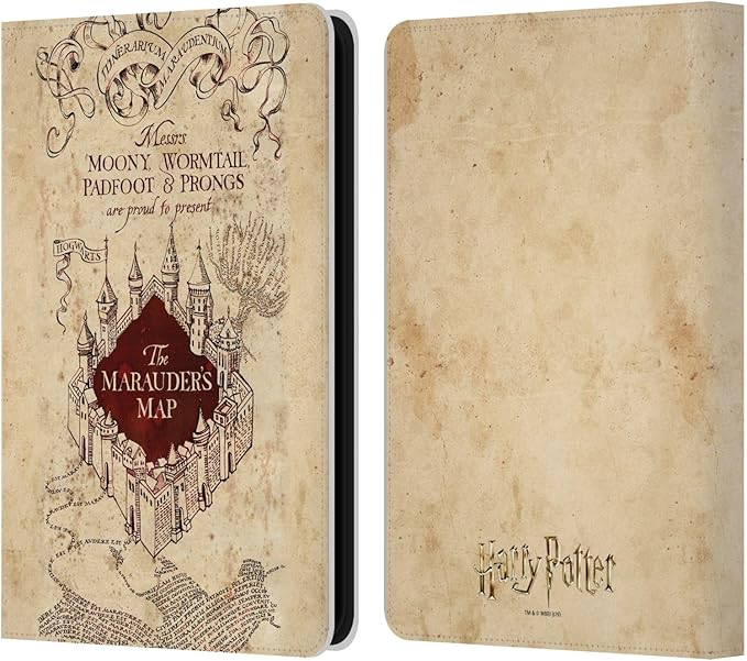 Head Case Designs Officially Licensed Harry Potter The Marauder's Map Prisoner of Azkaban II Leather Wallet Case Compatible with Amazon Kindle 11th Gen 6in 2022