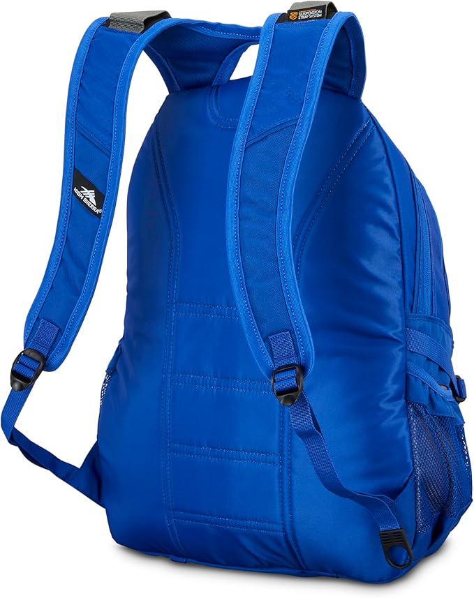 High Sierra Loop-Backpack, School, Travel, or Work Bookbag with tablet-sleeve, Cosmic Blue, One Size