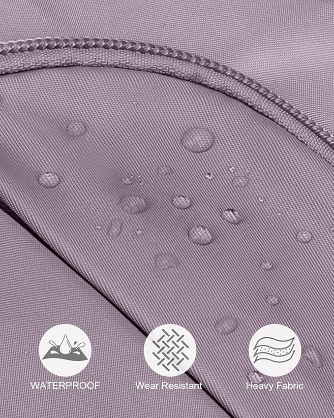 Pritent Crossbody Bags for Women Man, Waterproof Sling Bag Backpack Trendy Casual Cross Body Bags with Convertible Shoulder Strap Chest Bag for Camping Hiking Travel Essentials (Purple, Large)