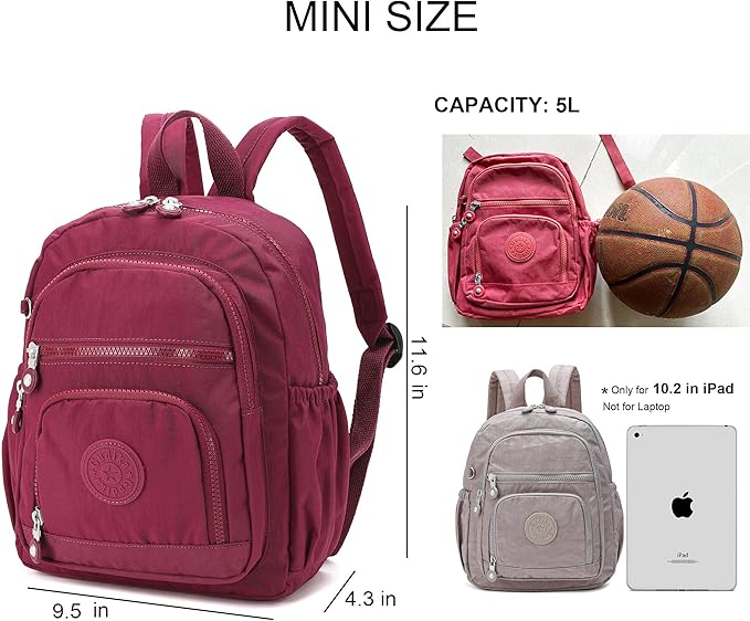 Mini Hiking Waterproof Backpack Purse for Women and Men,Travel Backpack 5L