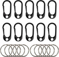 SWATOM Small Mini Carabiner Clip Tiny Spring Snap Hook Keychains Micro Carabiners for Paracord EDC Alloy Key Rings Outdoor Hiking Fishing Camping Backpack Accessories