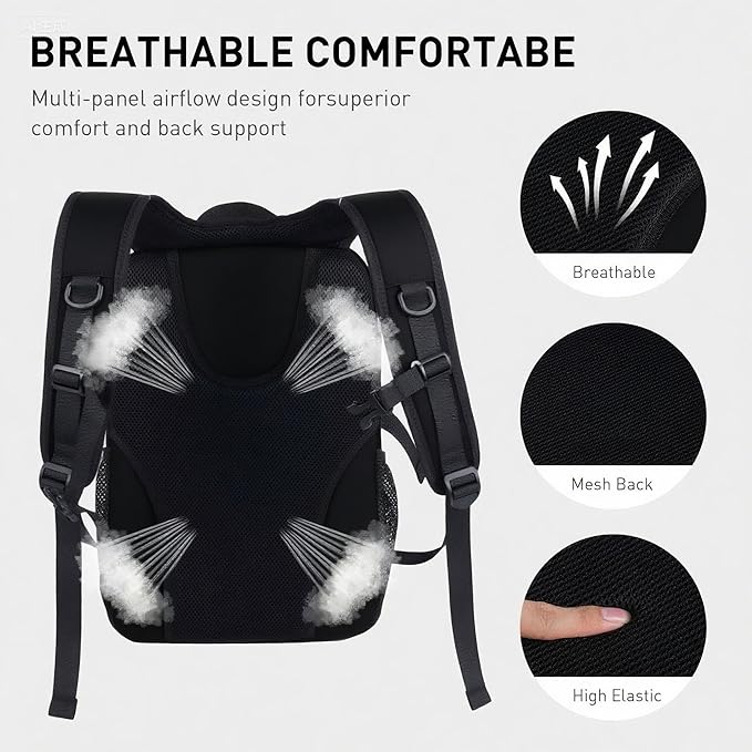 Small Hiking Backpack,20L Lightweight Travel Daypack,Ideal for Hiking,Traveling and Outdoor Adventure,Black
