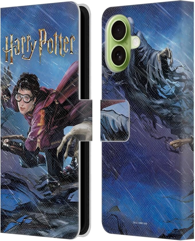 Head Case Designs Officially Licensed Harry Potter Quidditch 1 Prisoner of Azkaban II Leather Wallet Case Compatible with Apple iPhone 17