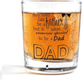 Nogrit Dad Whiskey Glasses 10 oz, Best Dad Gifts for Father's Day Birthday, Father Daddy Gifts Old Fashioned Rocks Glasses for Drinking Cocktail Scotch Vodka Tequila Rum