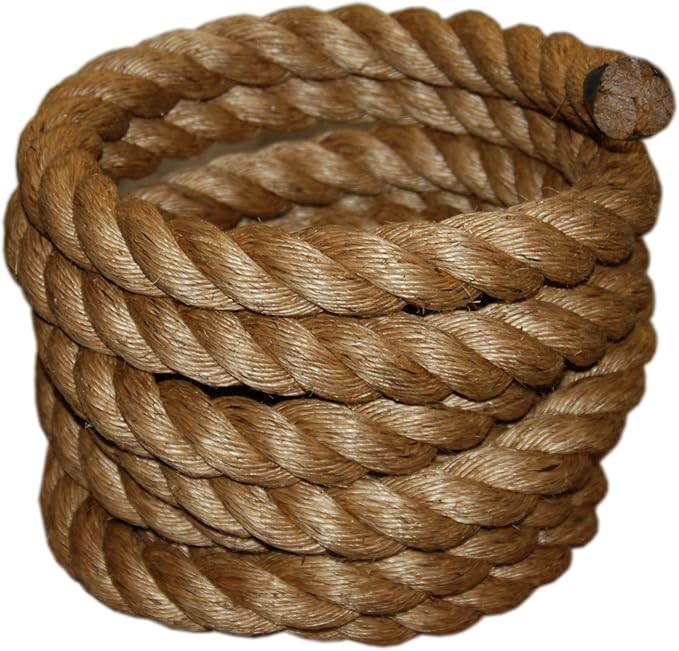 T.W Evans Cordage 1-1/2-Inch by 50-Feet Pure Number-1 Manila Rope, Brown