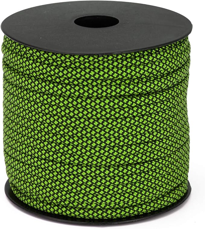 7 Strand Core 550lb Paracord Parachute Cord Lanyard Mil Spec Type III - 4mm 165 Feet Spool of Paracord String Braided Accessories