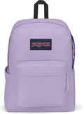 JanSport SuperBreak Plus Backpack with Padded 15-inch Laptop Sleeve and Integrated Bottle Pocket - Spacious and Durable Daypack for Work and Travel - Pastel Lilac