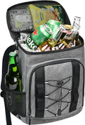 33 Cans Insulated Backpack Cooler - Leakproof Waterproof Lightweight Soft Coolers Bag for Camping Picnic Hiking Beach and Lunchbox Backpacks Bags-Leak Proof Ice Chest Back Pack