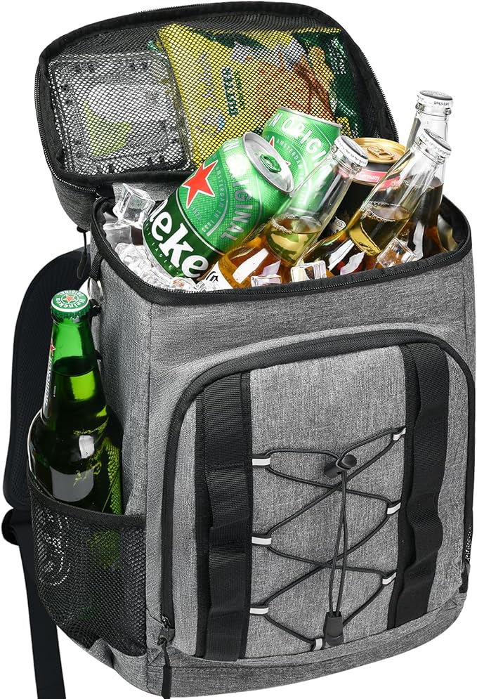 33 Cans Insulated Backpack Cooler - Leakproof Waterproof Lightweight Soft Coolers Bag for Camping Picnic Hiking Beach and Lunchbox Backpacks Bags-Leak Proof Ice Chest Back Pack