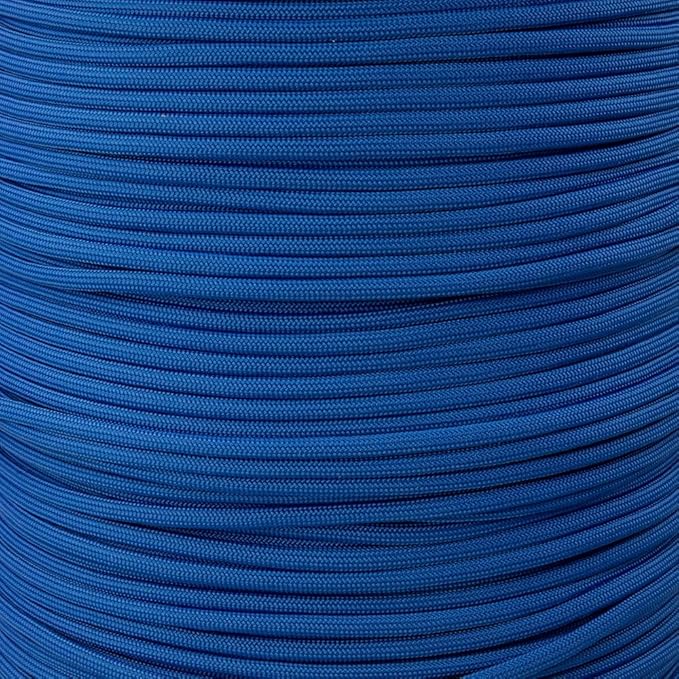 Paracord Planet Solid Color 550lb Paracord – 7 Strand Type III Nylon Cord for Indoor and Outdoor Tasks – Cobalt Blue (10 ft)