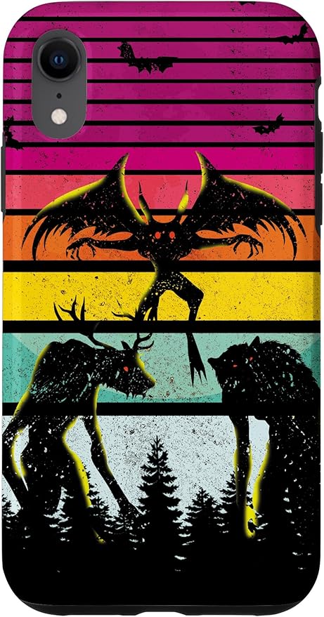 Cryptkin Cute Mothman Cryptid Map Case for iPhone XR
