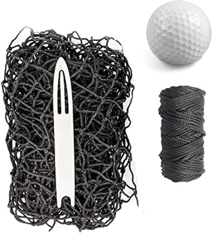 JFN Netting Repair Kit for #18 Nylon 1", Black Golf Net