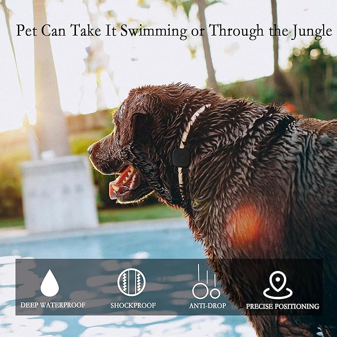 Waterproof Dog Collar Holder for Tile Life360 Mate 2024/2022 Tracker,2 Pack Anti Lost Soft Silicone Case for cat pet Necklace, Protective Cover Accessories for Tile Tracker Finder (Blue/Orange)