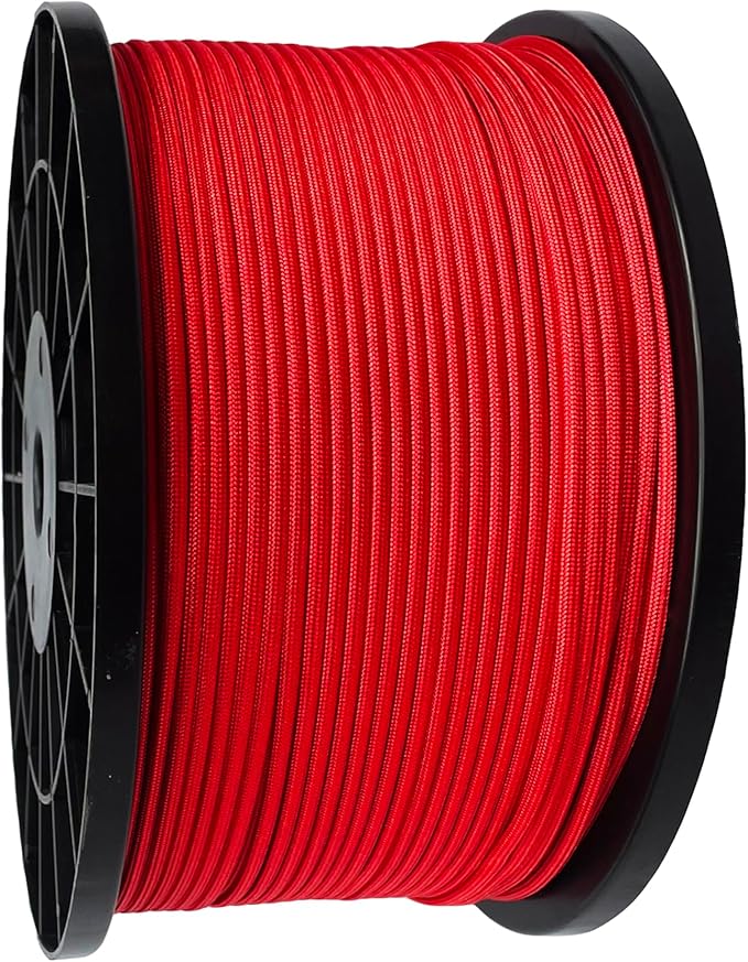 Paracord 550 lb, 7 Strand Paracord Rope 1000ft 4mm, Nylon Parachute Cord for Camping, Imperial Red