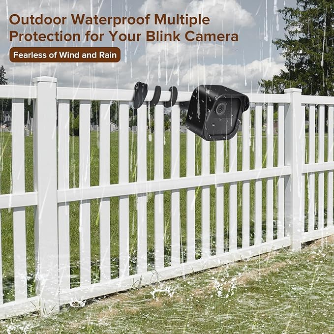 2Pack Flexible Twist Mount for All-New Blink Outdoor 4 (4th Gen) & Blink Outdoor (3rd Gen), Weatherproof Protective Housing with Charging Cutout and Gooseneck Mount for Blink Outdoor Camera