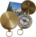 Glow in the Dark Brass Pocket Compass for Kids – Waterproof Navigation Tool for Camping, Hiking, Backpacking, Orienteering, Hunting, Survival Gear, Outdoor Safety & Adventure Gift